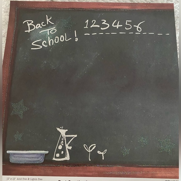 ✏️📓 “SCHOOL DAYS” STICKERS & SCRAPBOOK PAPER BUNDLE. RETIRED DESIGN! - Picture 6 of 12